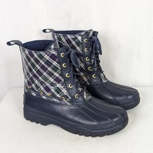 Sperry Gosling Plaid Tartan Winter Boots